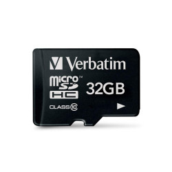 Verbatim 32 GB SD Micro (SDHC) Class 10 Référence: W124415913