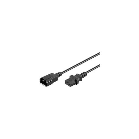 MicroConnect Power Cord C13 - C14 2m Black Reference: PE040620