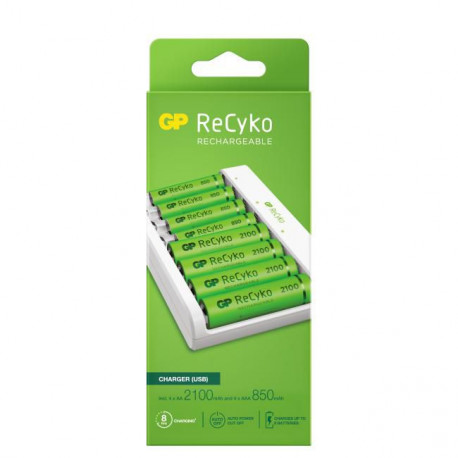 GP Batteries RECYKO CHARGER E811, 8-SLOT, Reference: W126652047