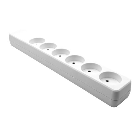 MicroConnect Danish Power Strip 6-way White Référence: W128409736