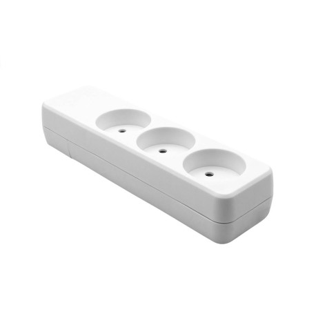 MicroConnect Danish Power Strip 3-way White Référence: W128409749