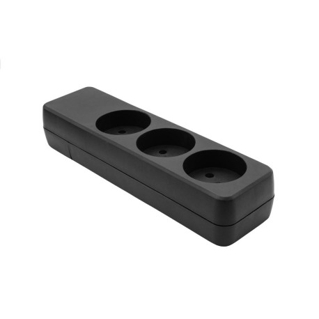 MicroConnect Danish Power Strip 3-way Black Référence: W128409752