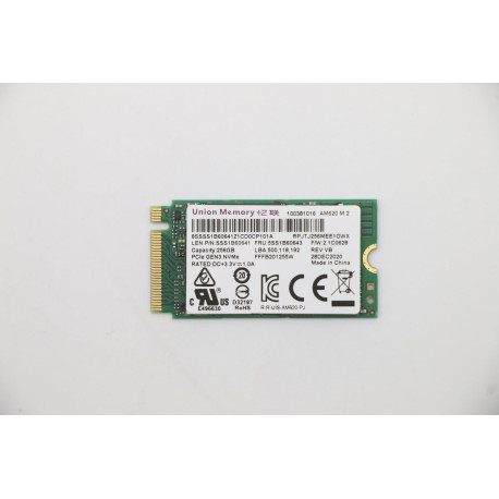 Lenovo 256GB PCIe 2242 M.2 SSD Référence: W125926692