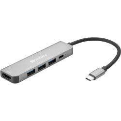 Sandberg USB-C Dock HDMI+3xUSB+PD 100W Référence: 136-32