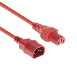 MicroConnect Red power cable C14 to C15, Référence: W128359790