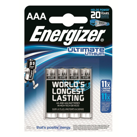 Energizer 1x4 ENERGIZER Ultimate Lithium Référence: 639171