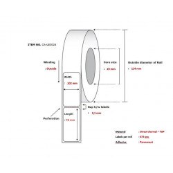 Capture Label 102x76, Core 25, Reference: CA-LB3026