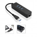 MicroConnect USB3.0 HUB w. Gigabit Ethernet Reference: MC-USB3.0HUBWETH