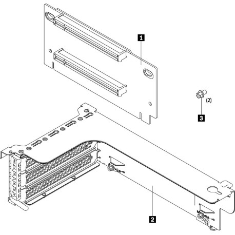Lenovo DCG TS x16/x8 PCIe Riser Référence: W127796974 