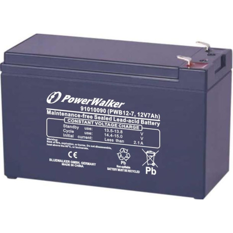 PowerWalker Battery 12V/7Ah PWB12-7 Référence: 91010090