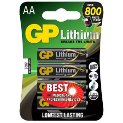 GP AA lithium batteri 1.5V, Référence: 103154