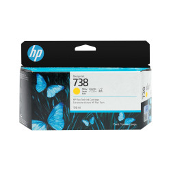 HP 738 130-ml Yellow DesignJet Référence: W128596984