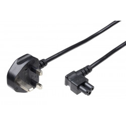 MicroConnect Power Cord UK - C5 1.8m Black Reference: PE090818A