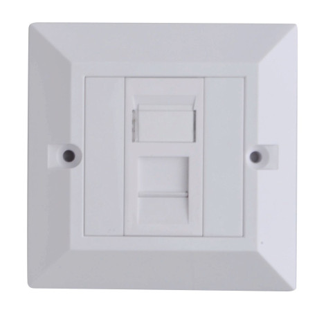 Lanview CAT6 Faceplate Single Gang UK Référence: W126209560