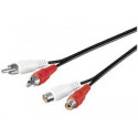 MicroConnect 2xRCA - 2xRCA 1.5m M-F Reference: AUDCH2