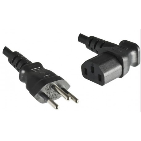 MicroConnect Power Cord Swiss - C13 90°1.8m Reference: PE160418A