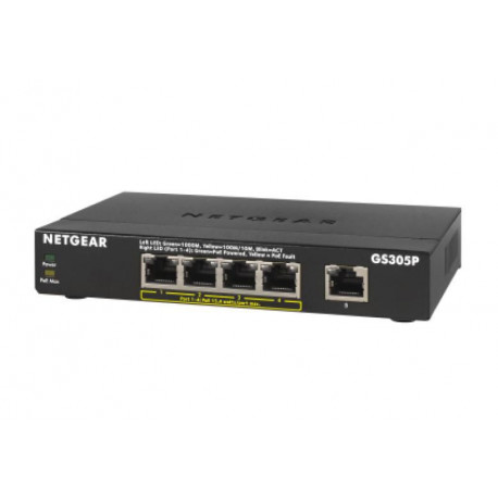 Netgear GS305P 5-Port Gigabit PoE Reference: W126258135
