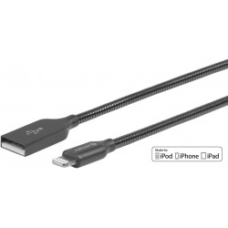 eSTUFF Lightning Cable MFI 1,5m Steel Reference: ES601165