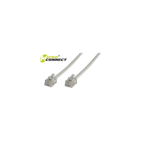 MicroConnect Modular Straight RJ12 6C6P 10m Reference: MPK110