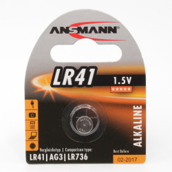 ANSMANN Battery LR41, 1.5 V, Alkaline Reference: 5015332