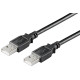 MicroConnect USB2.0 A-A 3m M-M, Black Reference: USBAA3B