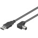 MicroConnect USB2.0 A-B 3m M-M Reference: USBAB3ANGLED