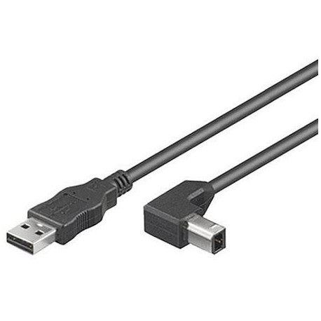 MicroConnect USB2.0 A-B 3m M-M Reference: USBAB3ANGLED