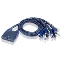 Aten CS64US 4-Port Cable KVM Switch Référence: CS64US-AT