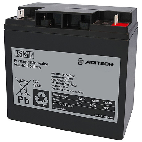 Aritech Battery 12 V, 18 Ah 2PK Référence: W128181461