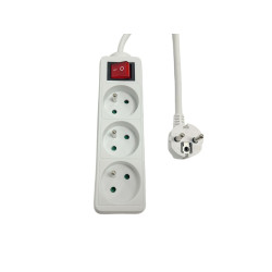 MicroConnect 3-way Power Strip on/off Référence: W128951140