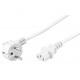 MicroConnect Power Cord 5m White IEC320 Reference: PE010450W