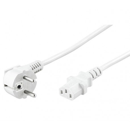 MicroConnect Power Cord 5m White IEC320 Reference: PE010450W