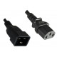 MicroConnect PowerCord C13-C20 10A 1m Black Reference: PE030610