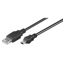 MicroConnect USB A - Mini USB B 5P 1.8m M-M Reference: USBAMB52