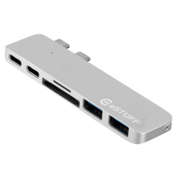eSTUFF USB-C Slot-in Hub Pro Silver Référence: ES84122-SILVER