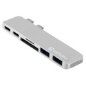 eSTUFF USB-C Slot-in Hub Pro Silver Référence: ES84122-SILVER