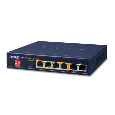 Planet 4-Port 10/100/1000T 802.3at Référence: GSD-604HP